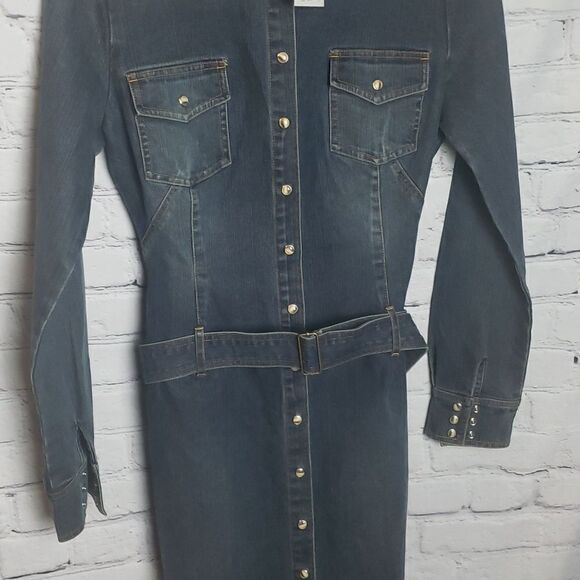 Moda International Long Jean Dress/Jacket - Picture 5 of 9